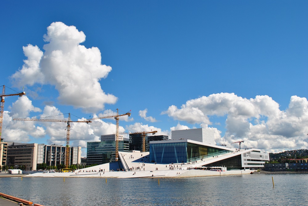 Blick auf die Oper von Oslo